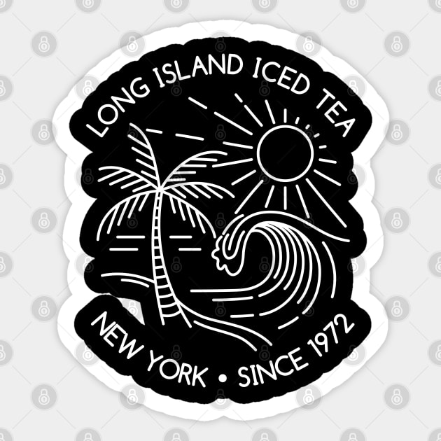 Long island iced tea - New York Sticker by All About Nerds